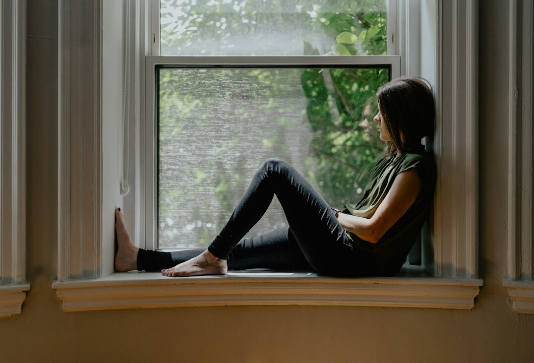 person reflecting on personal growth